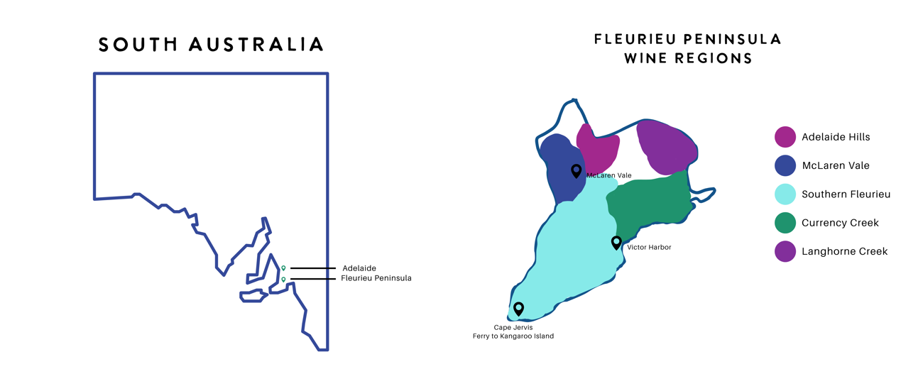 Fleurieu Peninsula Wine Region Map